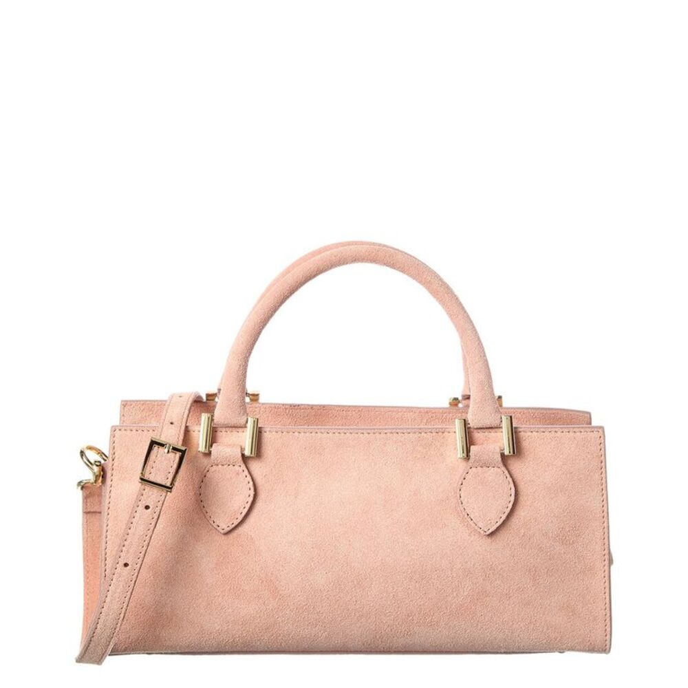 Isabella Rossetti Rosalind Suede Handbag, Pink